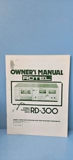 Handleiding cassette deck RR-300, Ophalen of Verzenden, Overige merken
