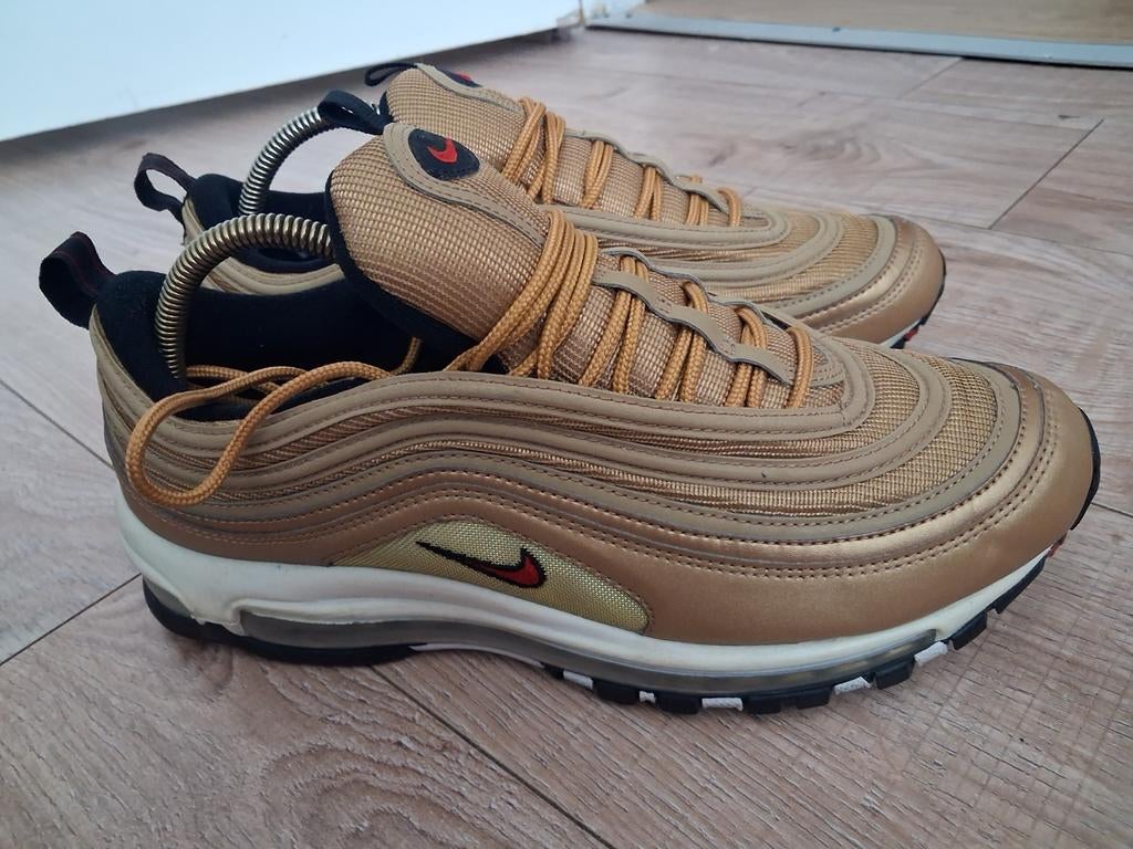 Nike Air Max 97 Gold Herensneakers - Maat 45, Overige kleuren, Nike, Ophalen of Verzenden, Sneakers of Gympen