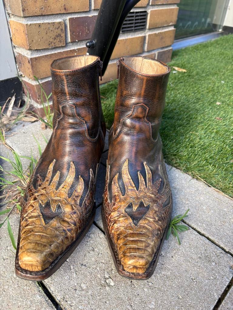 Vintage Sendra cowboylaarzen mt 43, Kleding | Heren, Schoenen, Ophalen of Verzenden, Gedragen, Bruin