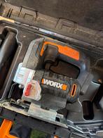 Worx Decoupeerzaag (WX543) + Accu/Lader Optioneel, Gebruikt, Ophalen of Verzenden, Minder dan 600 watt, Decoupeerzaag