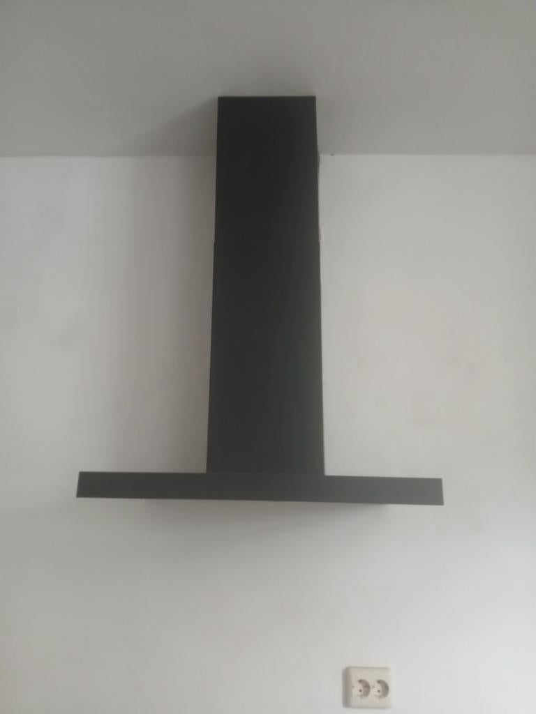 Zwarte afzuigkap 60cm breed, Witgoed en Apparatuur, Ophalen, Zo goed als nieuw, 200 tot 400 m³ per uur