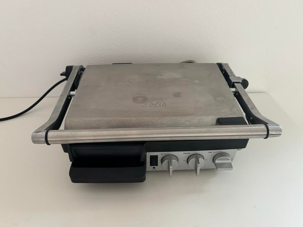 Solis Grill & Contactgrill - Perfect voor tosti's en meer, Witgoed en Apparatuur, Contactgrills, Ophalen, Gebruikt