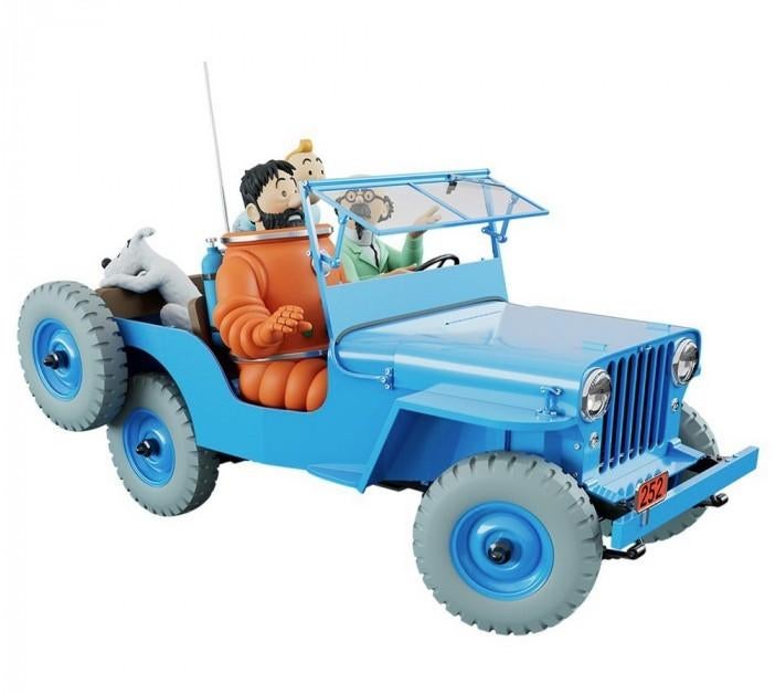Kuifje, Tintinimaginato, 44300, The blue Jeep, 777 exempl, Verzamelen, Stripfiguren, Nieuw, Beeldje of Figuurtje, Kuifje, Ophalen