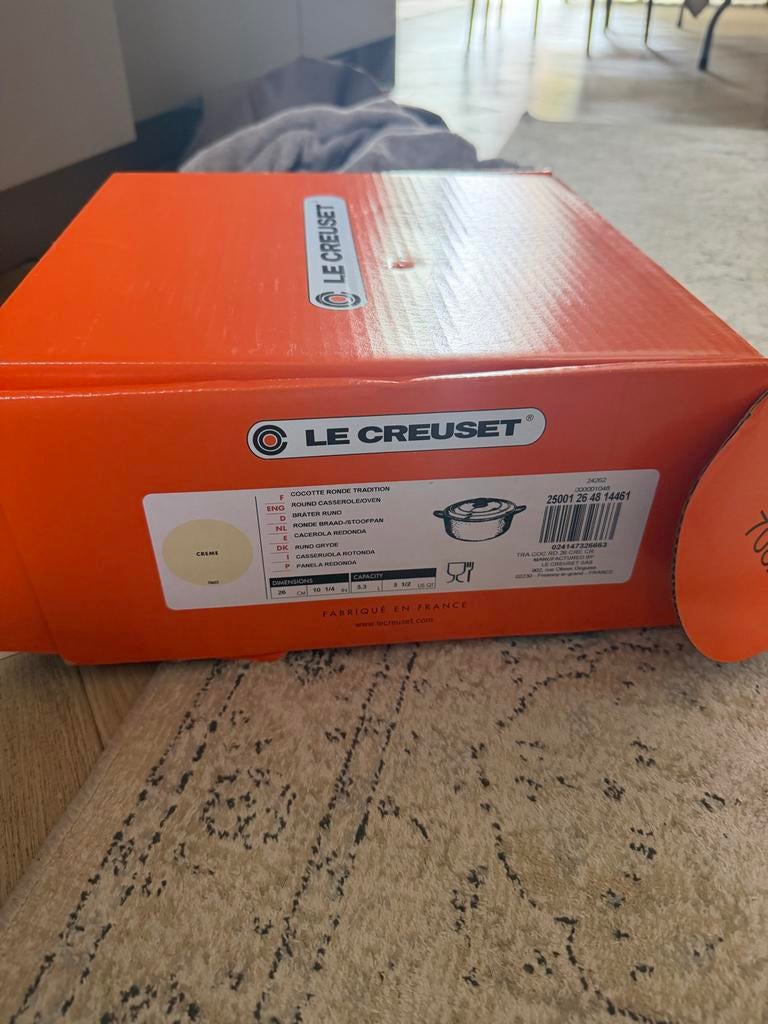 Le Creuset pan maat 36 nieuw in doos, Huis en Inrichting, Ophalen of Verzenden, Nieuw, Le Creuset