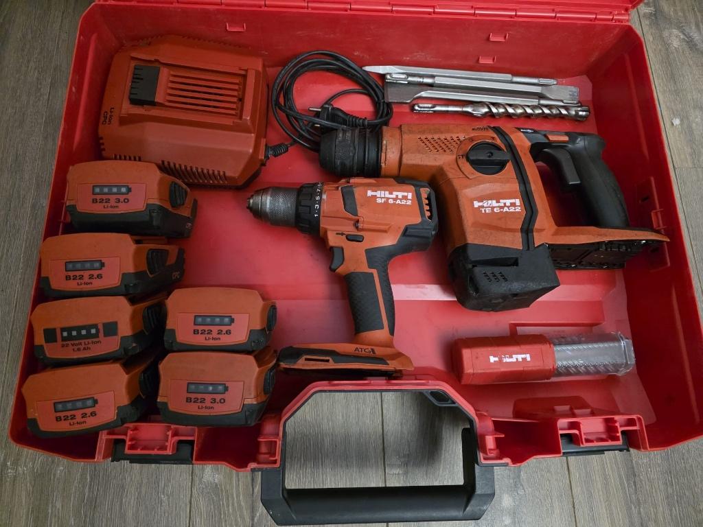 Hilti TE6 +Hilti SF6, Ophalen of Verzenden, Gebruikt, 250 mm of meer