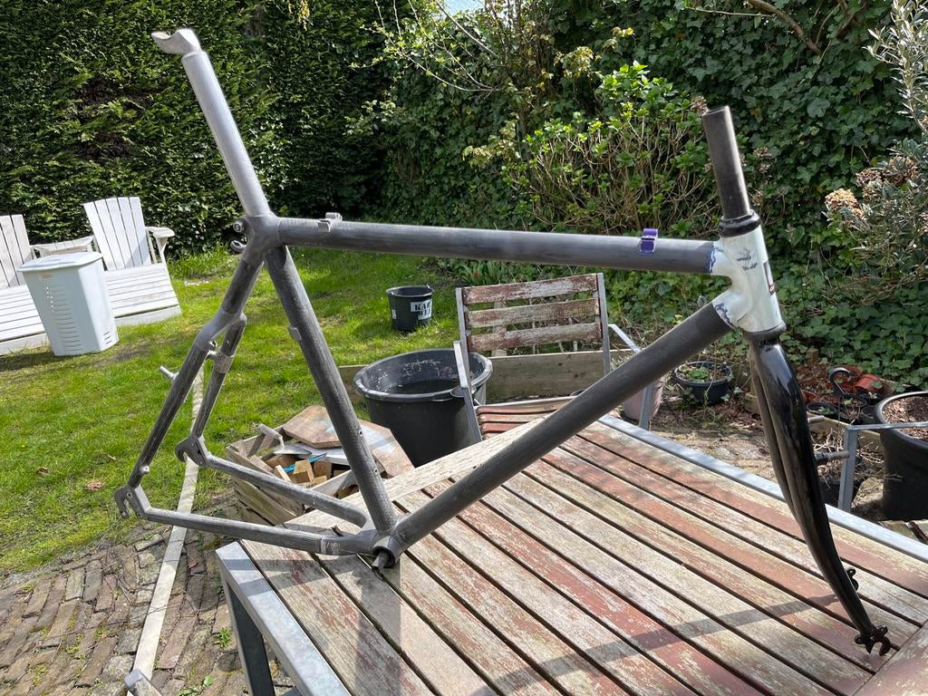 Carbon Giant frame  met voorvork, Fietsen en Brommers, Fietsonderdelen, Ophalen of Verzenden, Gebruikt, Frame, Overige materialen