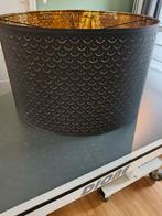 NYMÖ lampenkap zwart/goud met patroon, Ophalen, 25 tot 50 cm, Modern, Sfeervol, Rond