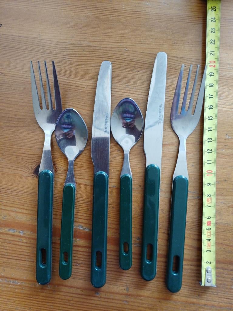 2x Mepal Bestekset Groen - Ideaal voor Picknick & Camping, Ophalen