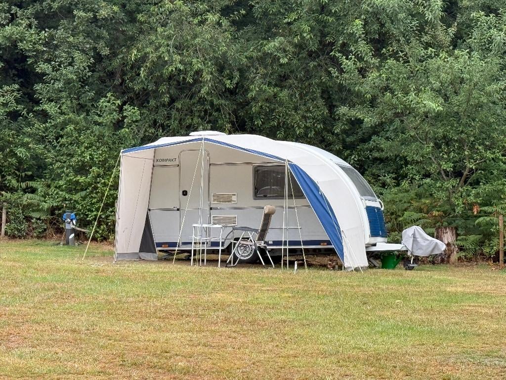 Kip Kompakt 37 '97, Bovag 25, Compacte en lichte caravan!, Caravans en Kamperen, Standaardzit, Kip, Particulier, 500 - 750 kg