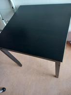 IKEA LERHAMN eettafel, zwart, 74x74 cm, Overige houtsoorten, Gebruikt, 50 tot 100 cm, Modern, Scandinavisch