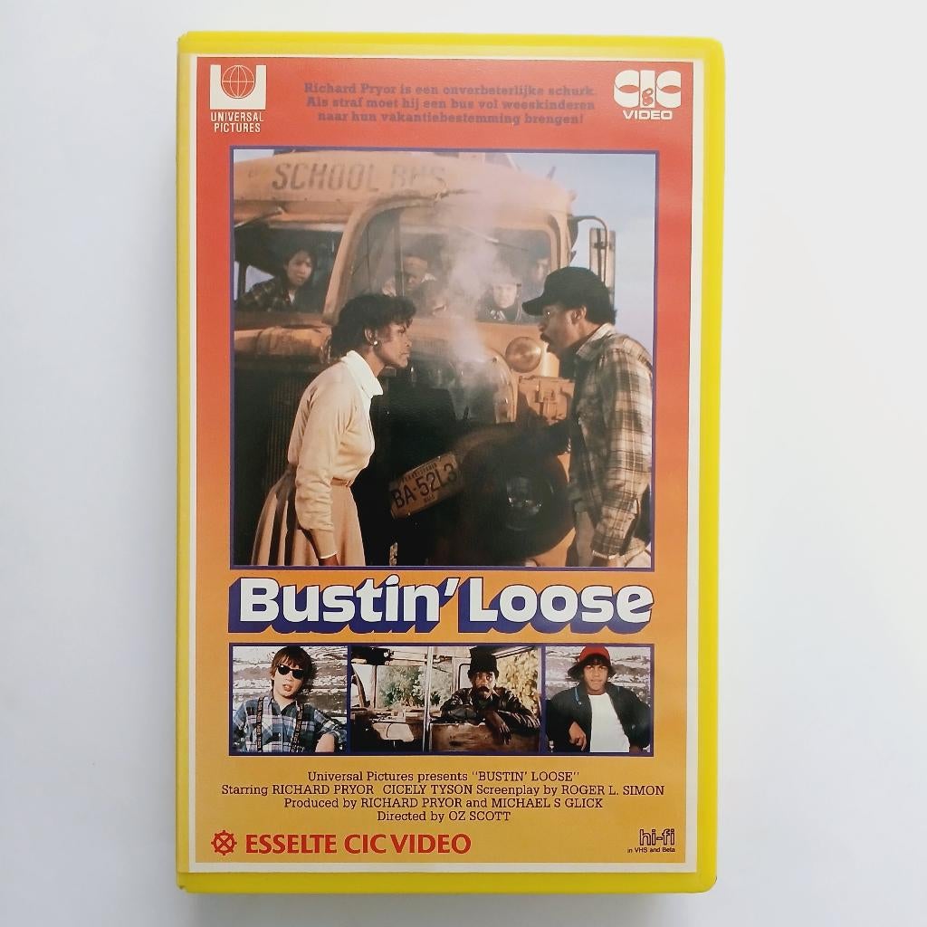Bustin' Loose - NL ex rental vhs - Esselte CIC, Alle leeftijden, Verzenden, Gebruikt, Komedie