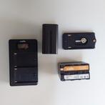 2x Jupio NP-F970 batterijen + duo charger + Smallrig plate, Ophalen of Verzenden, Gebruikt, Oplaadbaar