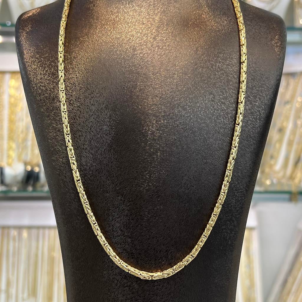 14 karaat gouden koningsketting 14k prachtig schakel, Sieraden, Tassen en Uiterlijk, Kettingen, Ophalen of Verzenden, Zo goed als nieuw