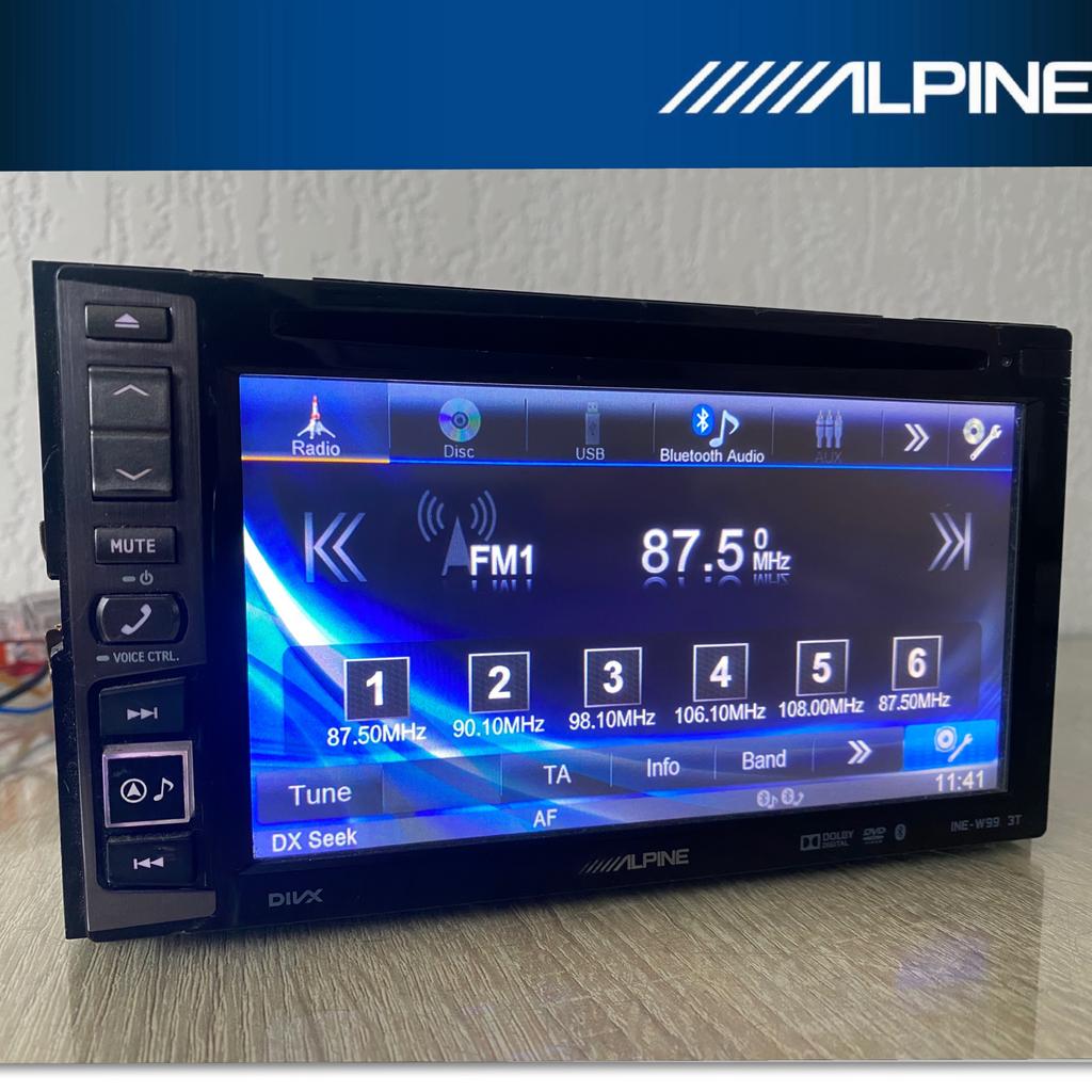 ////Alpine INE-W990BT radio navigatie Bluetooth touchscreen, Ophalen of Verzenden, Zo goed als nieuw