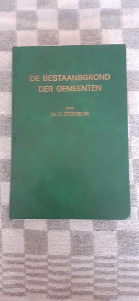 De bestaansgrond der gemeenten, dr. C. Steenblok, Boeken, Ophalen of Verzenden, Gelezen