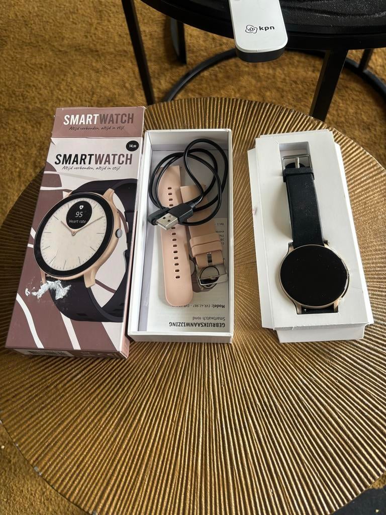 Smartwatch, Zwart, Ophalen of Verzenden, Zo goed als nieuw, Android