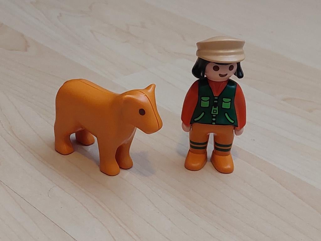 Playmobil 123, Dierenverzorger met leeuwin, Ophalen of Verzenden