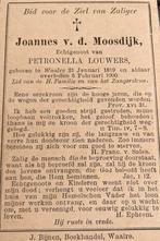 Joannes v.d.Moosdijk 1819 Waalre, Verzamelen, Ophalen of Verzenden