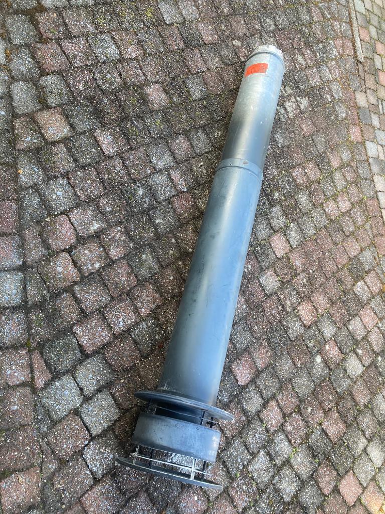 rookgas afvoer ubbink, Doe-het-zelf en Verbouw, Buizen en Afvoer, Ophalen, Gebruikt, Minder dan 2 meter, 80 mm of meer