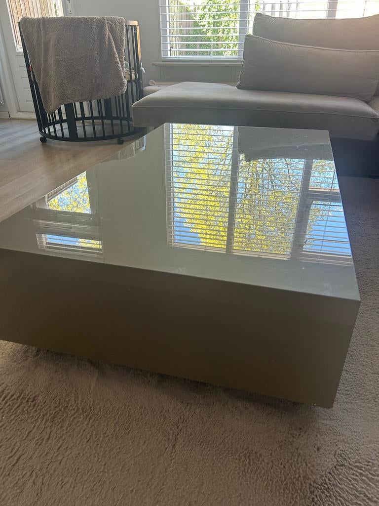 Eric kuster styl salontafel taupe, 100 tot 150 cm, Minder dan 50 cm, Rechthoekig, 50 tot 100 cm