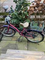 Meisjefiets met mandje, Fietsen en Brommers, Fietsen | Kinderfietsjes, Ophalen, Gebruikt, 16 tot 20 inch