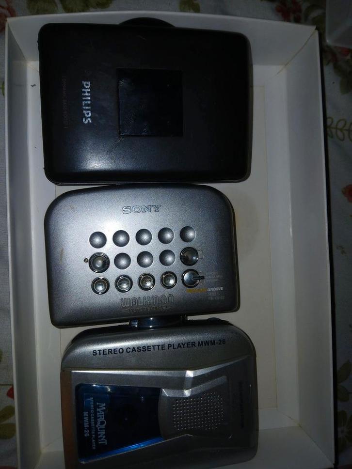 Vintage Walkman en Cassettespelers - Philips, Sony, Marquant, Audio, Tv en Foto, Walkmans, Discmans en Minidiscspelers, Walkman