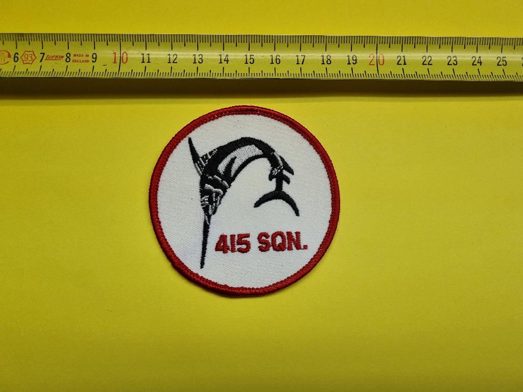Luchtvaart; “Vintage” RCAF Patch 415 Squadron, Ophalen of Verzenden, Luchtmacht, Overige gebieden, Embleem of Badge