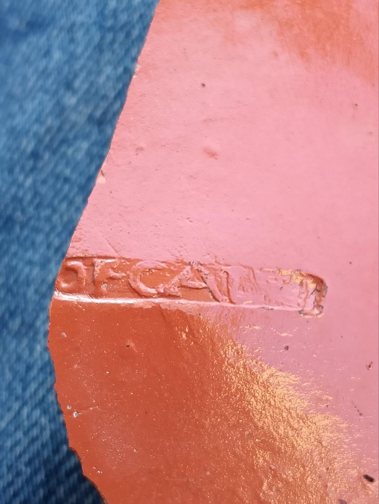 Terra sigillata stempel bodemvondst, Ophalen of Verzenden