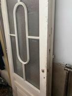 Oude paneeldeur met glas - 83x213cm, Ophalen, Gebruikt, 80 tot 100 cm, Binnendeur