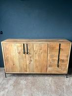 Super mooie mango houten dressoir, Huis en Inrichting, Kasten | Dressoirs, Ophalen, 100 tot 150 cm, Zo goed als nieuw, 25 tot 50 cm