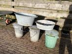 zinken emmers en teilen, Gebruikt, Minder dan 30 cm, Rond, Ophalen of Verzenden