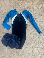 Turnpakje met broekje maat 122-128, Gebruikt, Blauw, Turnpak(je), Kindermaat 122 t/m 140