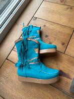 Ibiza  Boho Laarsjes Turquoise  Maat 39, Blauw, Lage of Enkellaarzen, Nieuw, Ophalen of Verzenden
