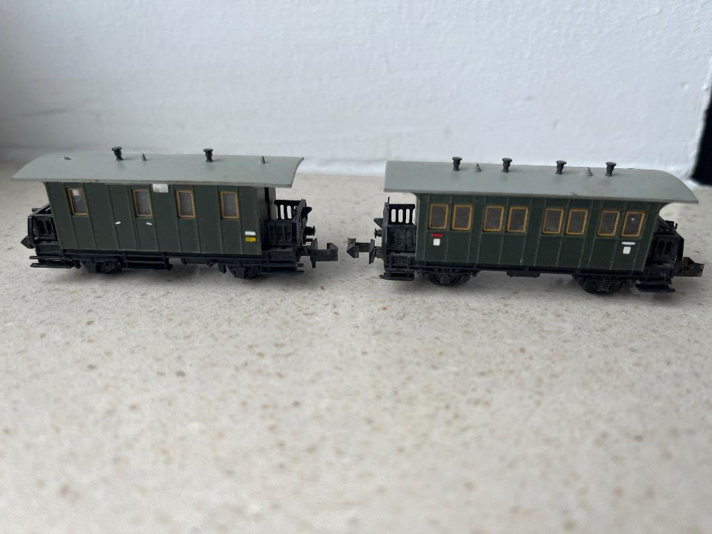 Minitrix N 3001+3002 Rijtuigen .zie omschrijving, Hobby en Vrije tijd, Modeltreinen | N-Spoor, Gelijkstroom, Trix, Wagon, Ophalen of Verzenden