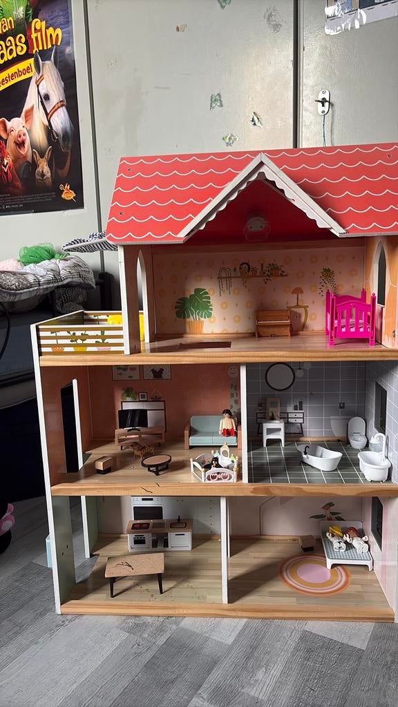 Poppenhuis, Kinderen en Baby's, Ophalen, Zo goed als nieuw, Poppenhuis