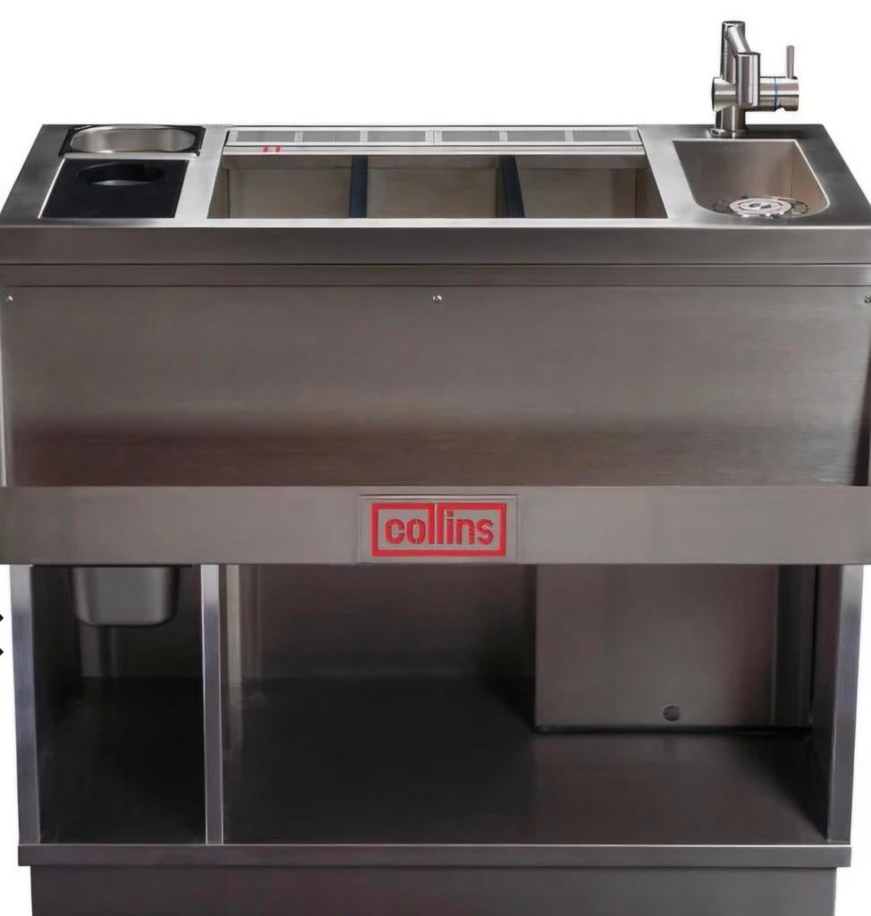 Te koop zo goed als nieuwe coctailbar/station volledig rvs., Tuin en Terras, Ophalen, Zo goed als nieuw