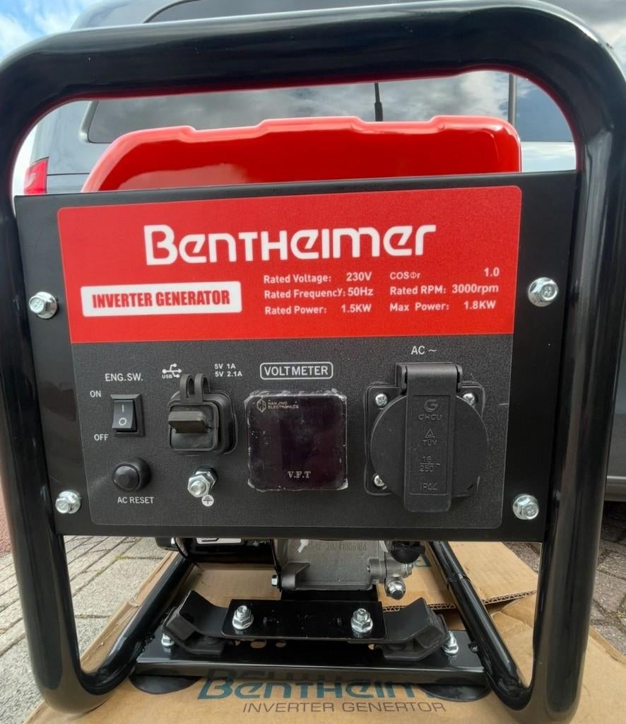Nood agregaat Bentheimer NB1500i inverter aggregaat, Ophalen of Verzenden, Nieuw, Minder dan 5 kVA, Benzine