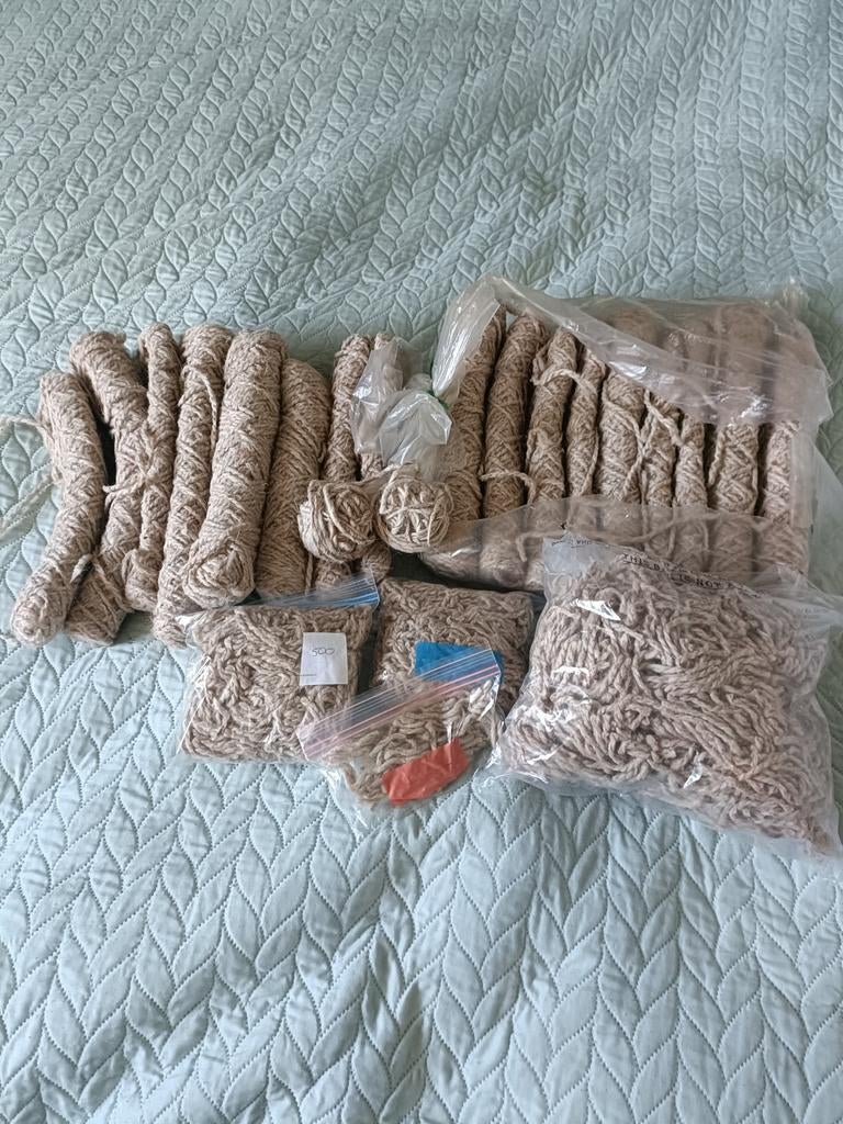 TEAB 20 strengen jute wol, Hobby en Vrije tijd, Breien en Haken, Ophalen of Verzenden, Nieuw