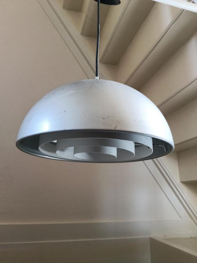Scandinavische hanglamp, Huis en Inrichting, Lampen | Hanglampen, Ophalen, Metaal, Minder dan 50 cm