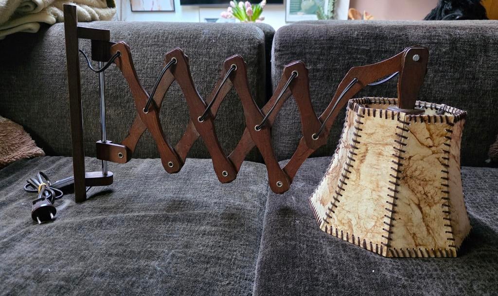 Vintage schaarlamp, Ophalen of Verzenden