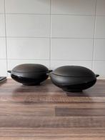 Wedgwood black basalt lunar shape 225 set van 2 dekschalen, Ophalen of Verzenden, Zo goed als nieuw, Ovaal