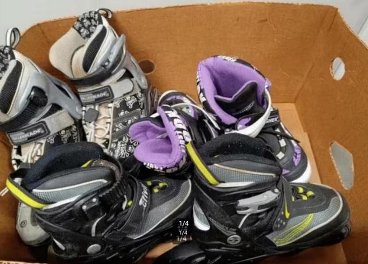 3 paar skates voor 15 euro met aandachtspunten, Sport en Fitness, Skeelers, Gebruikt, Inline skates 4 wielen, Ophalen of Verzenden