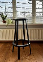 HAY Revolver barkruk zwart, 76 cm, draaibaar, gebruikt, Draaibaar, Gebruikt, 60 tot 90 cm, Ophalen of Verzenden