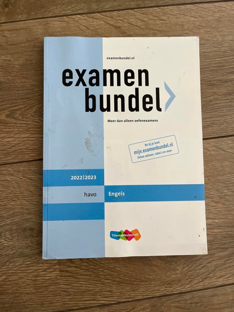 Examenbundel Engels havo 2022/2023, Boeken, Ophalen of Verzenden, Zo goed als nieuw, HAVO, Engels
