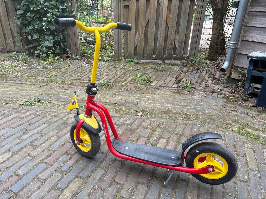 Puky step rood met geel, Ophalen, Gebruikt, Gewone step