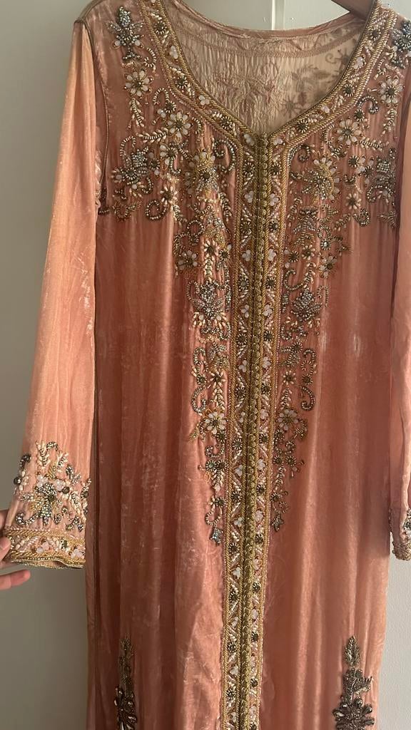 Prachtige Marokkaanse jurk - Kaftan, Maat 38/40 (M), Overige typen, Ophalen of Verzenden, Roze