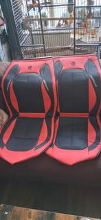 2x Auto Stoelhoezen Rood/Zwart - Nieuwstaat, Ophalen of Verzenden, Nieuw