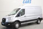 Ford TRANSIT 350 2.0 TDCI AUTOMAAT L3/H3 TREKHAAK NAVI PDC 1, Auto's, Stof, 4 cilinders, 1850 kg, Bedrijf