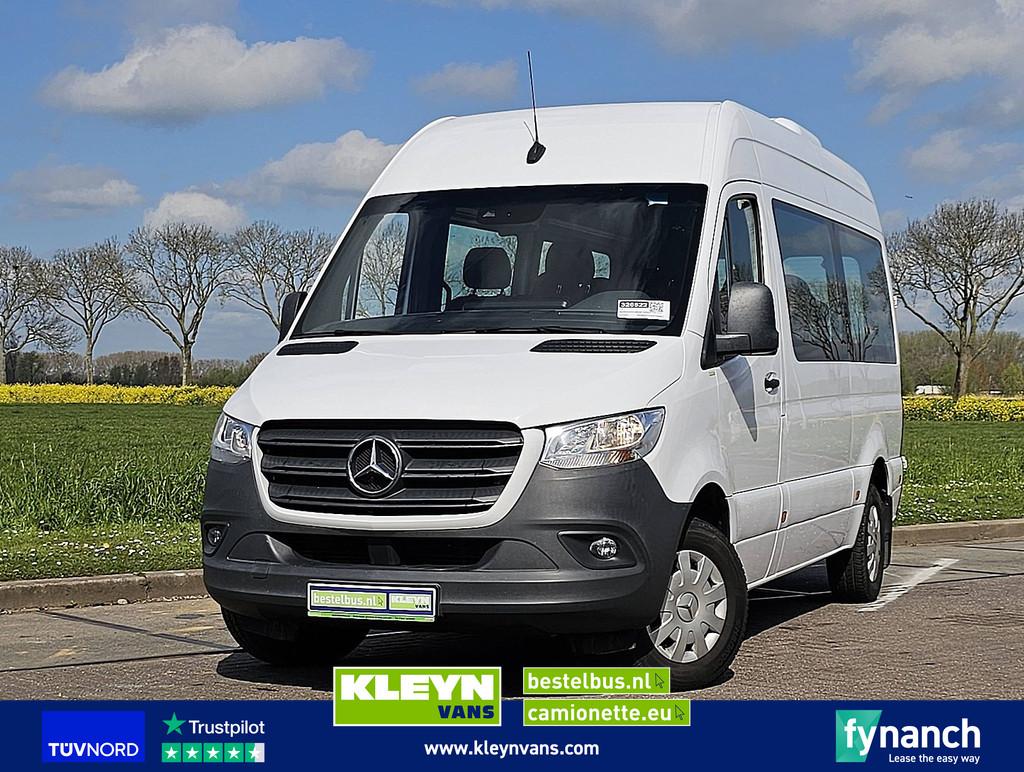 MERCEDES-BENZ SPRINTER 314 l2h2 9-pers 2x airco, Auto's, Bestelauto's, Elektrische buitenspiegels, Euro 6, 143 pk, Wit