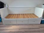 Ikea Hemnes bedbank - uitschuifbaar tot 2-persoons, Huis en Inrichting, Slaapkamer | Bedden, Ophalen, Eenpersoons, Wit, Scandinavisch